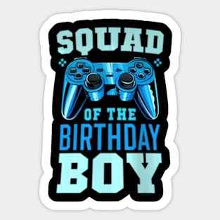 Squad of the Birthday Video Birthday Sticker